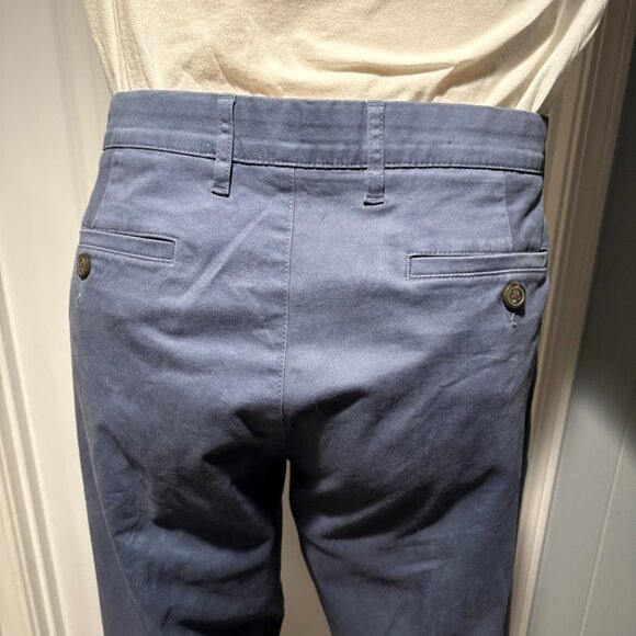 Good Threads Men's Slim Fit Chinos Size 36W 33L. The color is Slate blue - Picture 5 of 9
